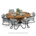 Ram Game Room Prohibition Series Texas Hold'Em Table Dining Top - Walnut - Image 2