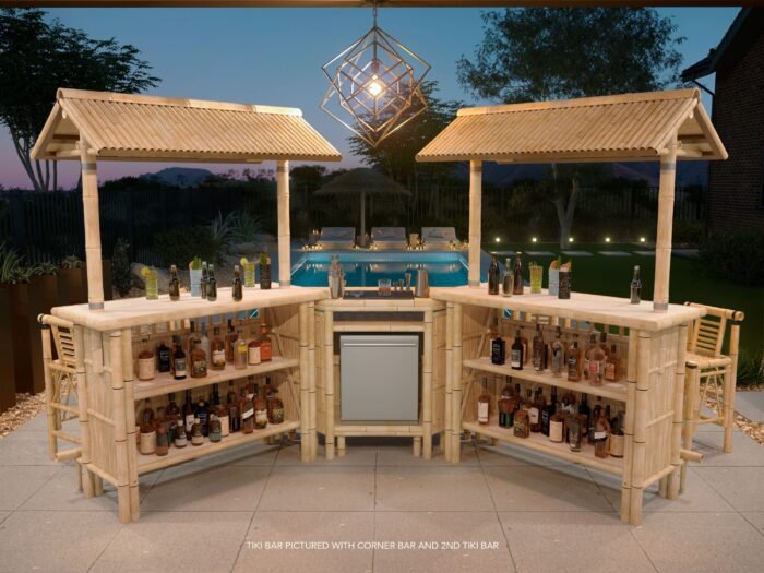 RAM Game Room 60" Bamboo Tiki Bar - Image 9