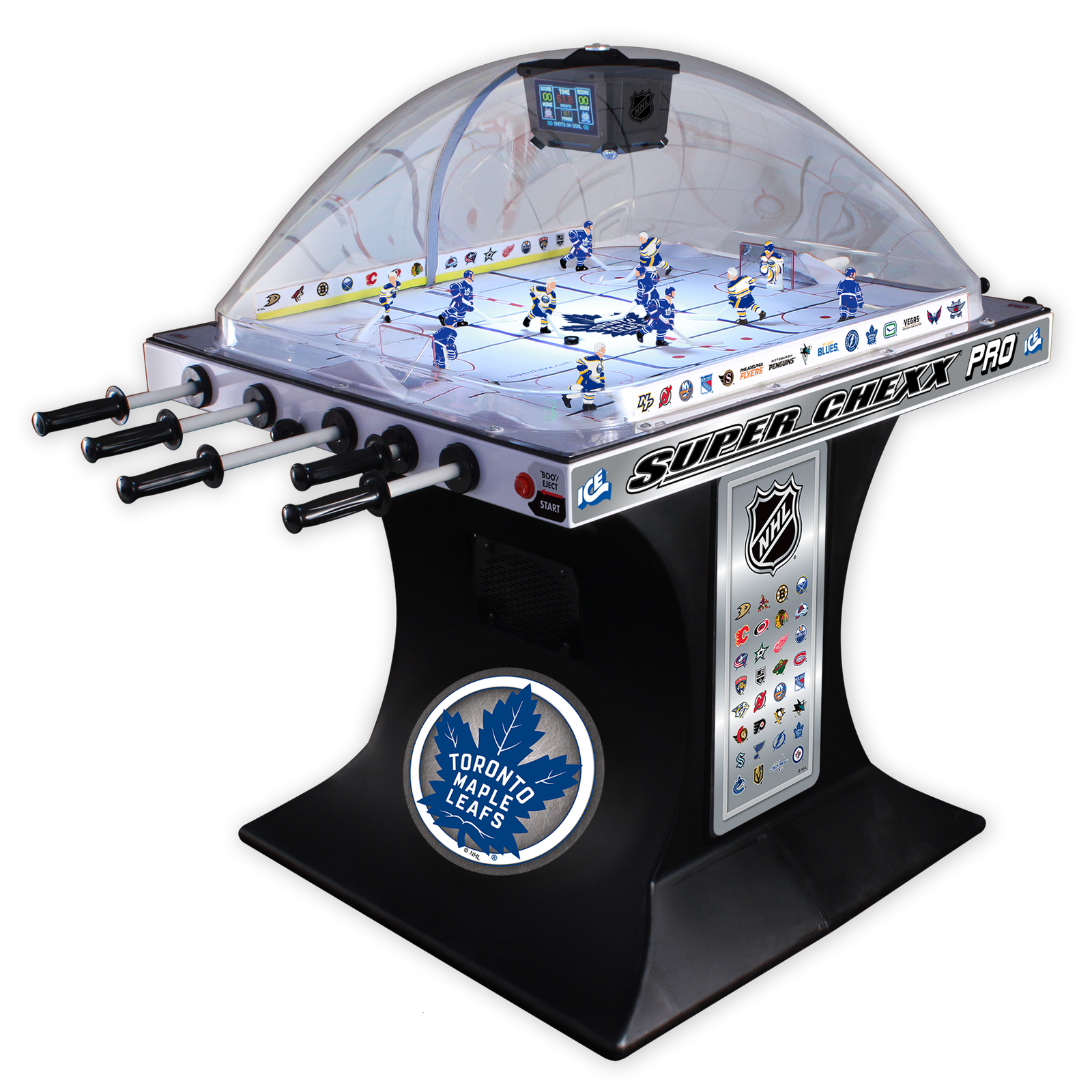 Toronto_Maple_Leafs Toronto Maple Leafs NHL Super Chexx Pro Bubble Hockey - Image 1