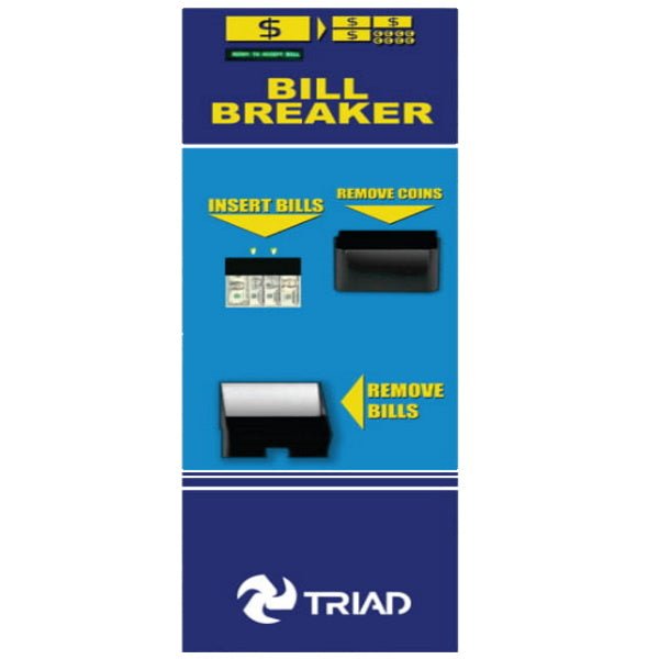 Triad500RLRear-Load-Bill-Breaker-Change-Machine-Product-Image Triad 500RL Dual Rear Load Bill Breaker Change Machine - Image 1