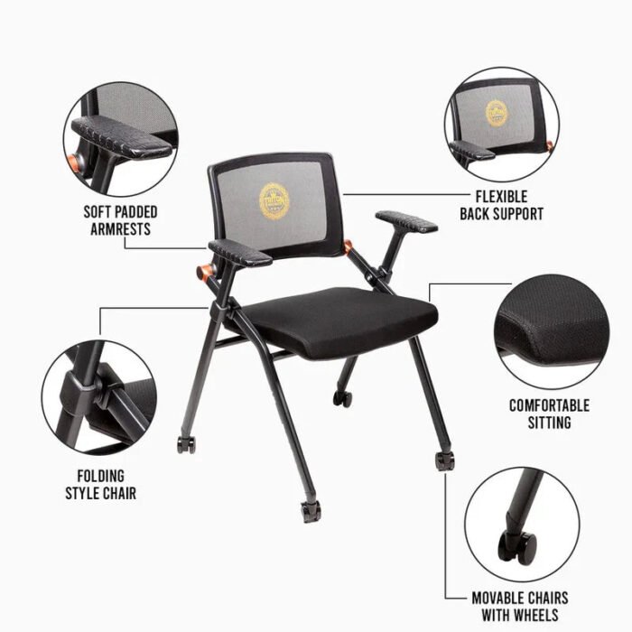 Triton 10 Player Foldable Poker Table + 10 Chairs & Mat - Image 4