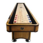 Playcraft Georgetown 14' Shuffleboard Table in Honey Oak - Image 2