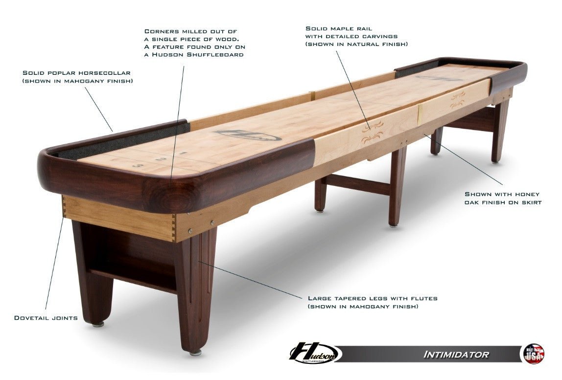 Untitled1d1111_667c3689-729c-46c6-80a2-df1ac41d43c5 Hudson Intimidator Shuffleboard 9'-22' w/Custom Stain Options - Image 1