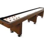 Playcraft Woodbridge 14' Shuffleboard Table in Honey Oak