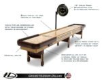 Grand Hudson Deluxe Shuffleboard 9'-22' with Custom Stain Options - Image 2