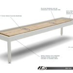 Hudson Metro Shuffleboard 9'-22' with Custom Finish Options