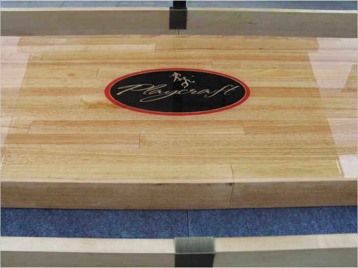 Playcraft Telluride 12' Pro Style Shuffleboard Table in Espresso with optional Overhead Electronic Scoring - Image 4