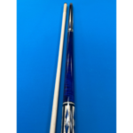 Ebony Stain w/ Blue Stained figures Pechauer Cue - Image 4