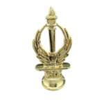 Vintage Gold Torch Wreath Trophy Figure 3”