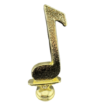 Vintage Gold Music Note Trophy Figure  5 ½”