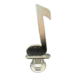 Vintage Silver Music Note Trophy Figure 5”