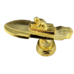 Vintage Gold Speed Boat Trophy Figure 2 ½”