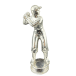 Vintage Silver Baseball Player Trophy Figure 5 ¼”