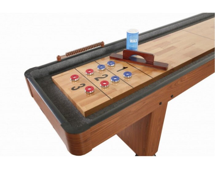 Carmelli Challenger 12' Shuffleboard in Walnut Finish - Image 3