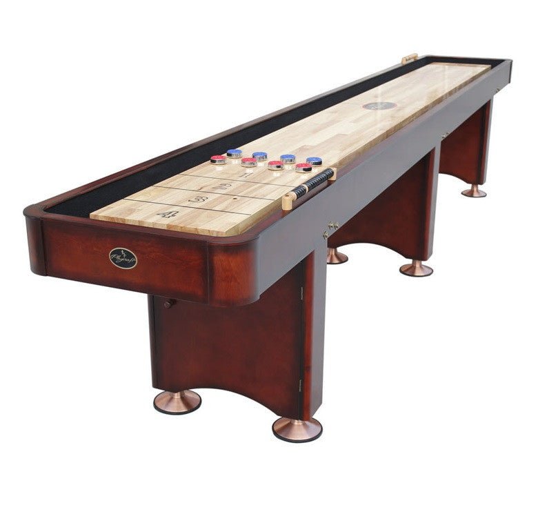 Untitledj_a7fa16e9-419f-4ef5-a5dd-db2c3a6efbab Playcraft Georgetown 14' Shuffleboard Table in Cherry - Image 1