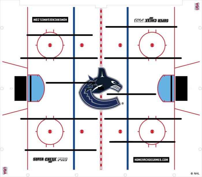 Vancouver Canucks NHL Super Chexx Pro Bubble Hockey - Image 3