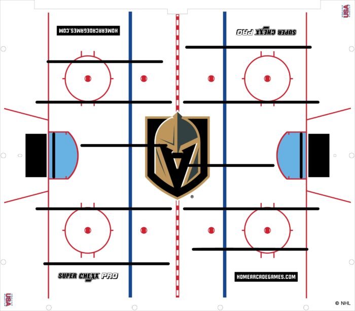Vegas Golden Knights NHL Super Chexx Pro Bubble Hockey - Image 3