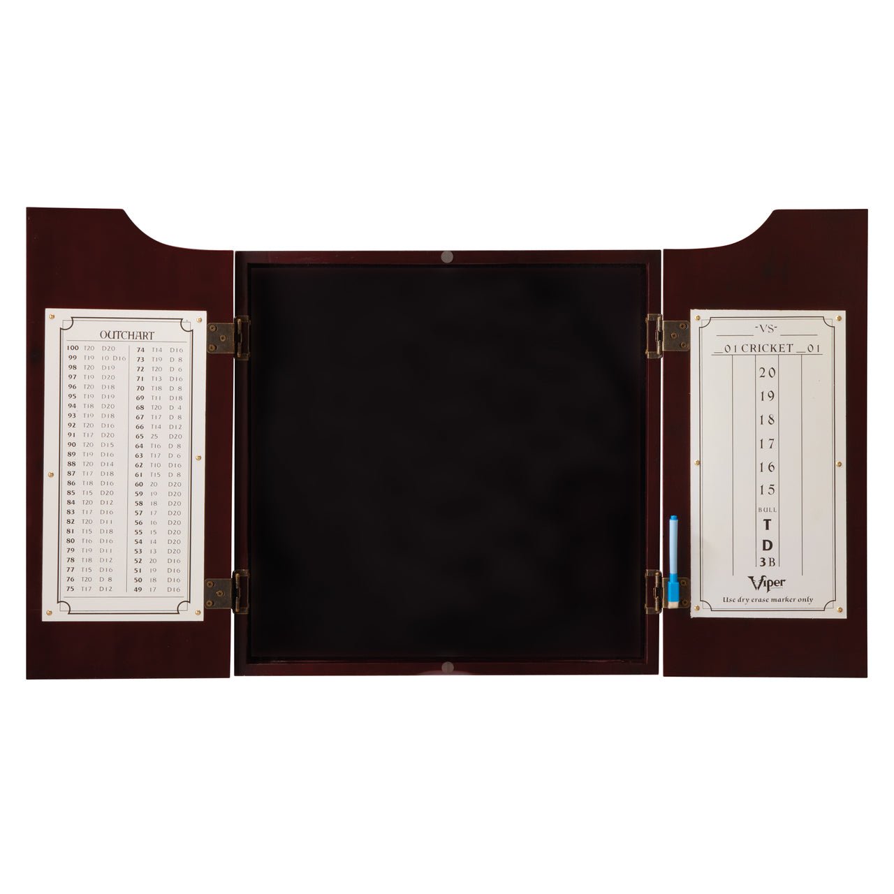 Viper_40_0262_Hudson_Dartboard_Cabinet_Empty__89988.1478244262.1280.1280 Viper Hudson Dartboard Cabinet Mahogany - Image 1