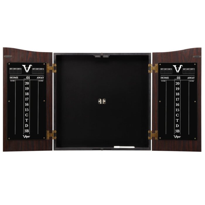 Viper Vault Dartboard Cabinet with Shot King Sisal Dartboard - Image 2