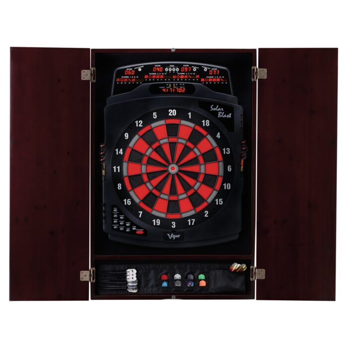 Viper Metropolitan Mahogany Soft Tip Dartboard Cabinet - Image 7