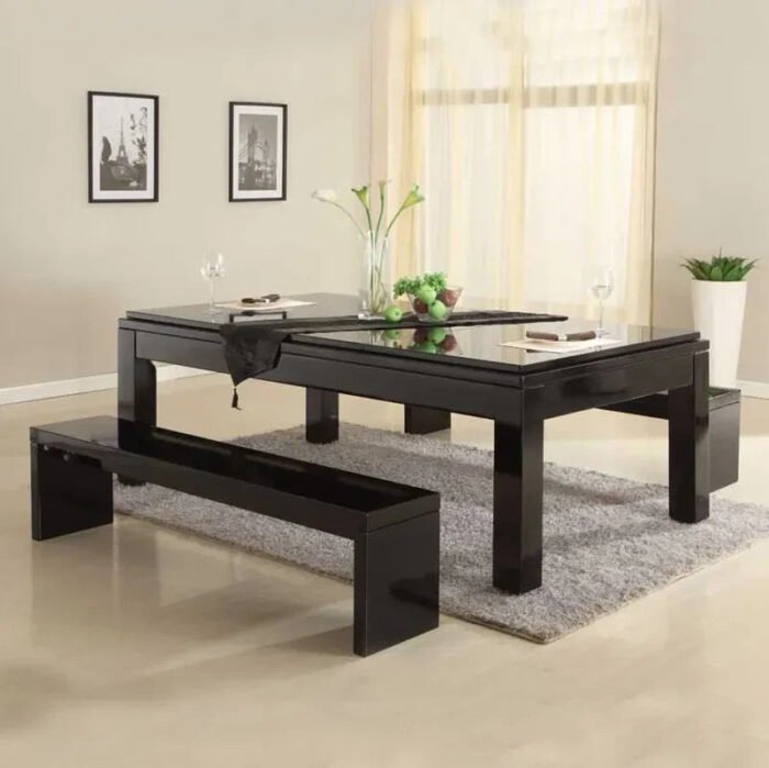 Alpha Dining Pool Table – Modern Convertible by White Billiards - Image 3