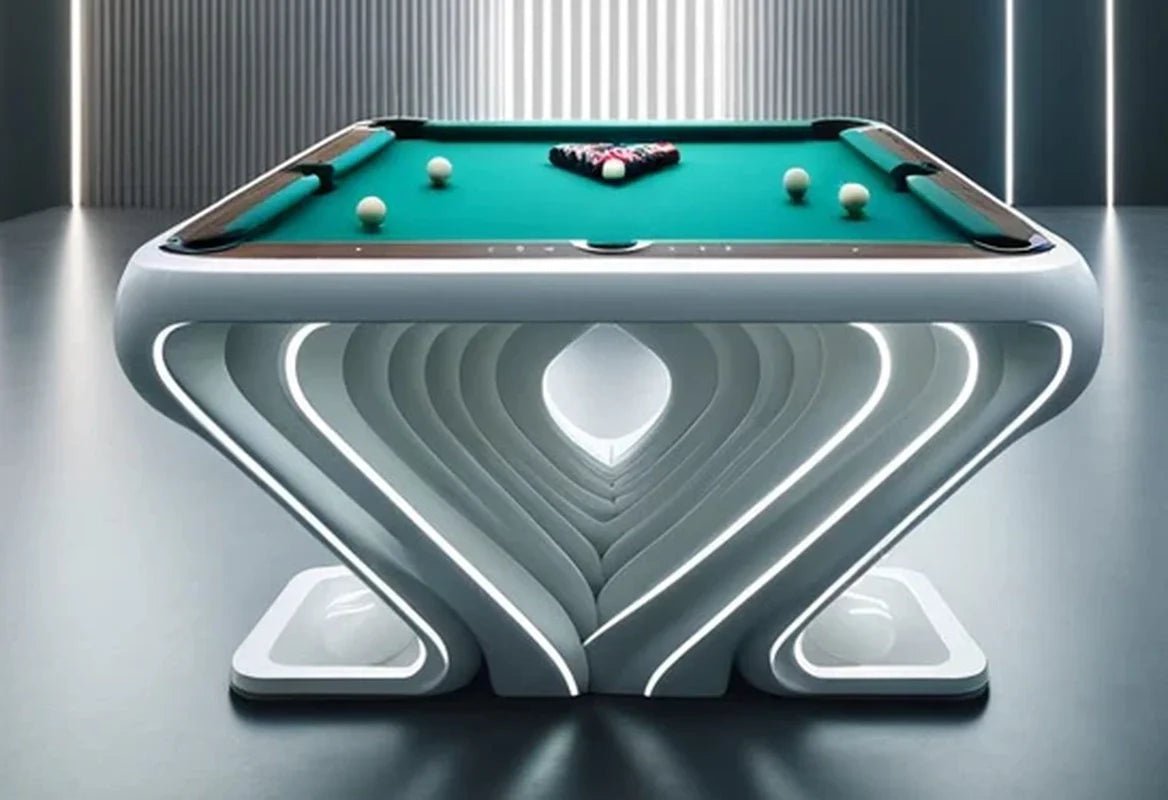 White_Billiards_Stelva_-_Main_Image Stelva LED Slate Pool Table – Modern Luxury by White Billiards - Image 1