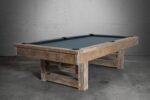Nixon Bryant 8' Slate Pool Table in Weathered Natural Finish w/ Dining Top Option - Image 10