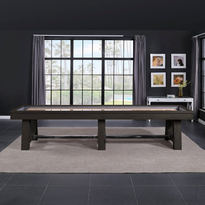 Playcraft 14' Yukon Pro-Style Shuffleboard Table in Weathered Fieldstone - Image 9