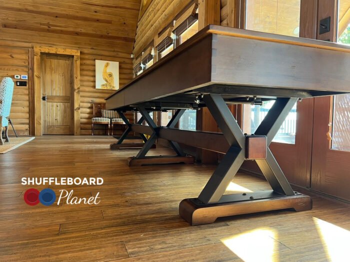 Playcraft 12' Santa Fe Pro-Style Shuffleboard Table in Cocoa Bean - Image 5