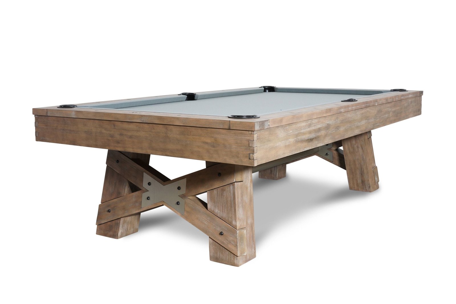 aan_ALBE Nixon Georgia 7' Slate Pool Table in Weathered Natural Finish w/ Dining Top Option - Image 1