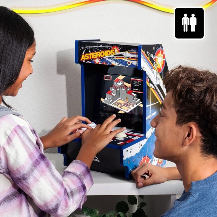 Arcade Classics Atari Asteroids Counter Series Game Machine with 8" Screen and 5 Games - Image 9