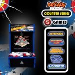 Arcade Classics Atari Asteroids Counter Series Game Machine with 8" Screen and 5 Games - Image 2