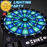 Electronic Dart Board,13 Inch Illuminated Segments Light Based Games Electric Da - Image 2