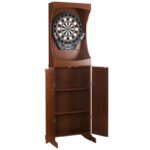 Electronic Dartboard and Cabinet Set with Darts - Image 2