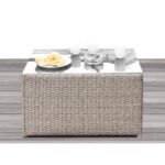 Outdoor Wicker Sectional With Weather Resistant Cushions And Table - Image 29