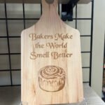 Personalized Maple Paddle Shaped Cutting Board
