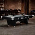 Brunswick Black Wolf Pro 9ft American Pool Table With Drop Pocket - Matte Black
