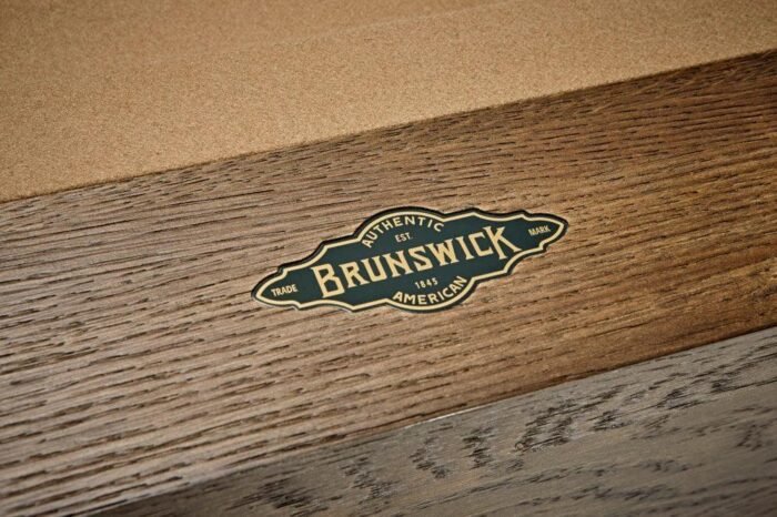 Brunswick Botanic 8ft American Pool Table - Rustic Dark Brown - Image 3