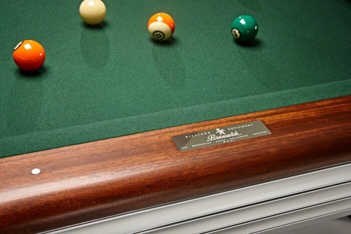 Brunswick Centennial 9ft American Pool Table With Gully - Rosewood & Chrome - Image 3