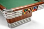 Brunswick Centennial 8ft American Pool Table With Drop Pocket - Rosewood & Chrome - Image 4