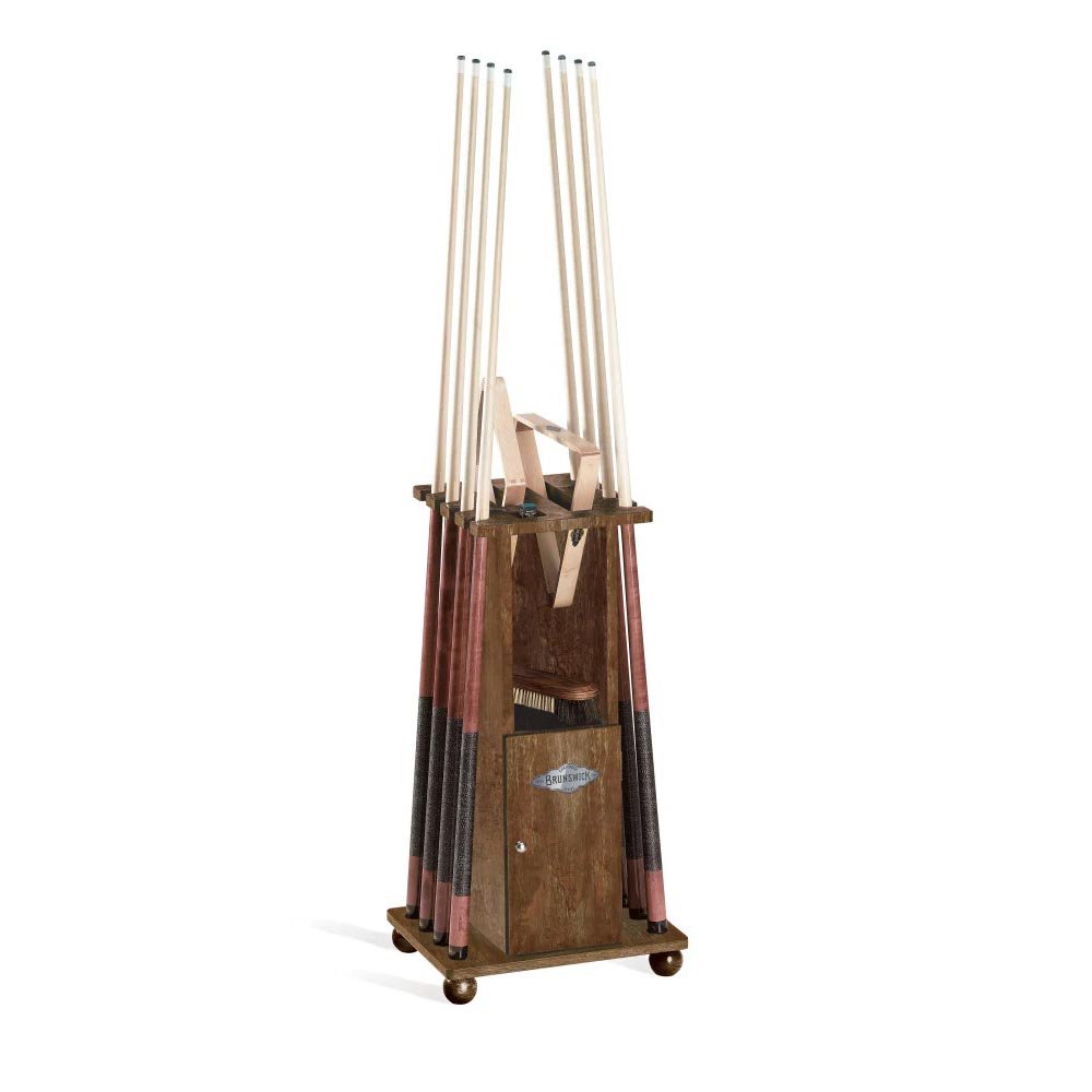 batch1-heritage-floor-rack__nutmeg_1copy2 Brunswick Floor Cue Rack - Heritage Nutmeg (add on) - Image 1