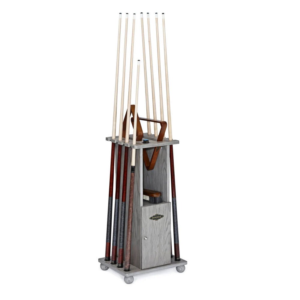batch1-heritage-floor-rack__rustic-grey_12 Brunswick Floor Cue Rack - Rustic Grey (add on) - Image 1