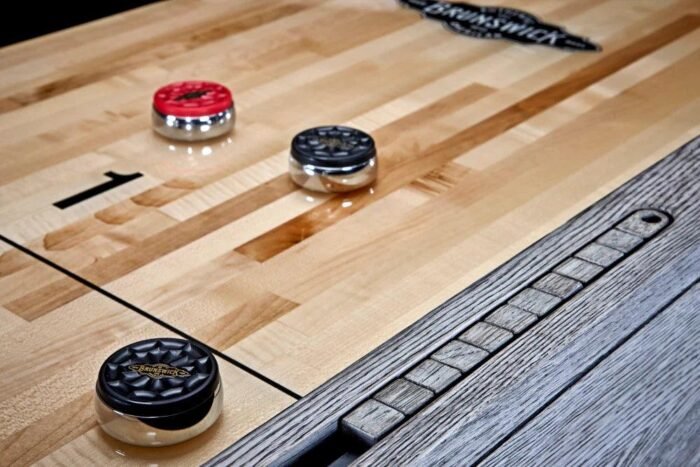 Brunswick Sanibel 12ft Shuffleboard Table -  Rustic Grey - Image 3