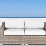 Chic Wide Outdoor Loveseat With Cushions - Image 7