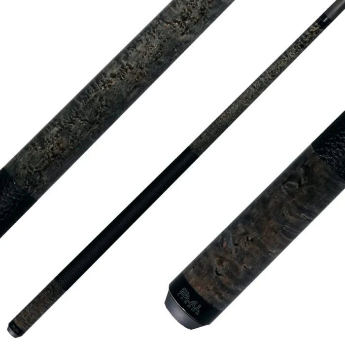 Stained Birdseye Maple with Textured Leather Wrap - Butt only - Image 5