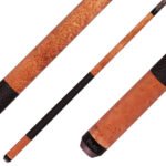 Stained Birdseye Maple with Textured Leather Wrap - Butt only - Image 4
