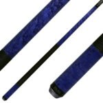Stained Birdseye Maple with Textured Leather Wrap - Butt only - Image 7