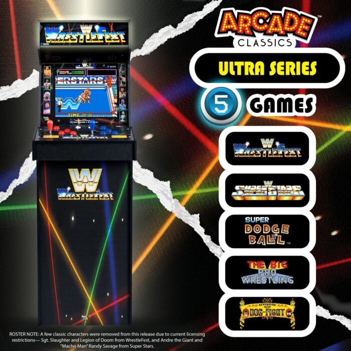 Arcade Classics WWE Ultra Series Game Machine with 17" Liquid Crystal Screen & 5 Games - Image 2
