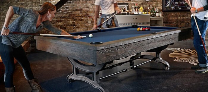 Brunswick Billiards Birmingham 8' Slate Pool Table in Charcoal - Image 5