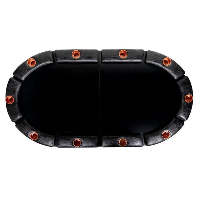 Elite 10 Player Poker Table With Wood Finish - Image 7